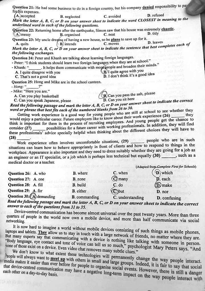 dap an goi y de thi mon tieng anh ma de 423 tot nghiep thpt 2023 moi nhat chinh xac nhat2 dap an goi y de thi mon tieng anh ma de 423 tot nghiep thpt 2023 moi nhat chinh xac nhat2