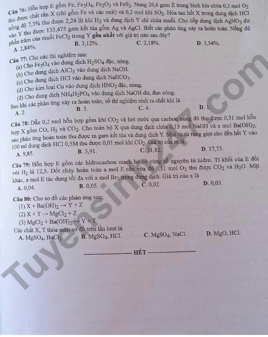 dap an de thi mon hoa hoc ma de 202 tot nghiep thpt 2023 moi nhat chinh xac nhat6 dap an de thi mon hoa hoc ma de 202 tot nghiep thpt 2023 moi nhat chinh xac nhat6