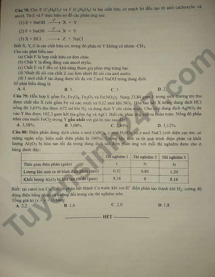 dap an de thi mon hoa hoc ma de 223 tot nghiep thpt 2023 moi nhat chinh xac nhat5 dap an de thi mon hoa hoc ma de 223 tot nghiep thpt 2023 moi nhat chinh xac nhat5