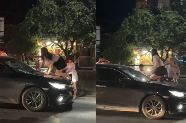 xon xao hinh anh bo chong cung con dau di danh ghen bi tai xe un len nap capo xon xao hinh anh bo chong cung con dau di danh ghen bi tai xe un len nap capo