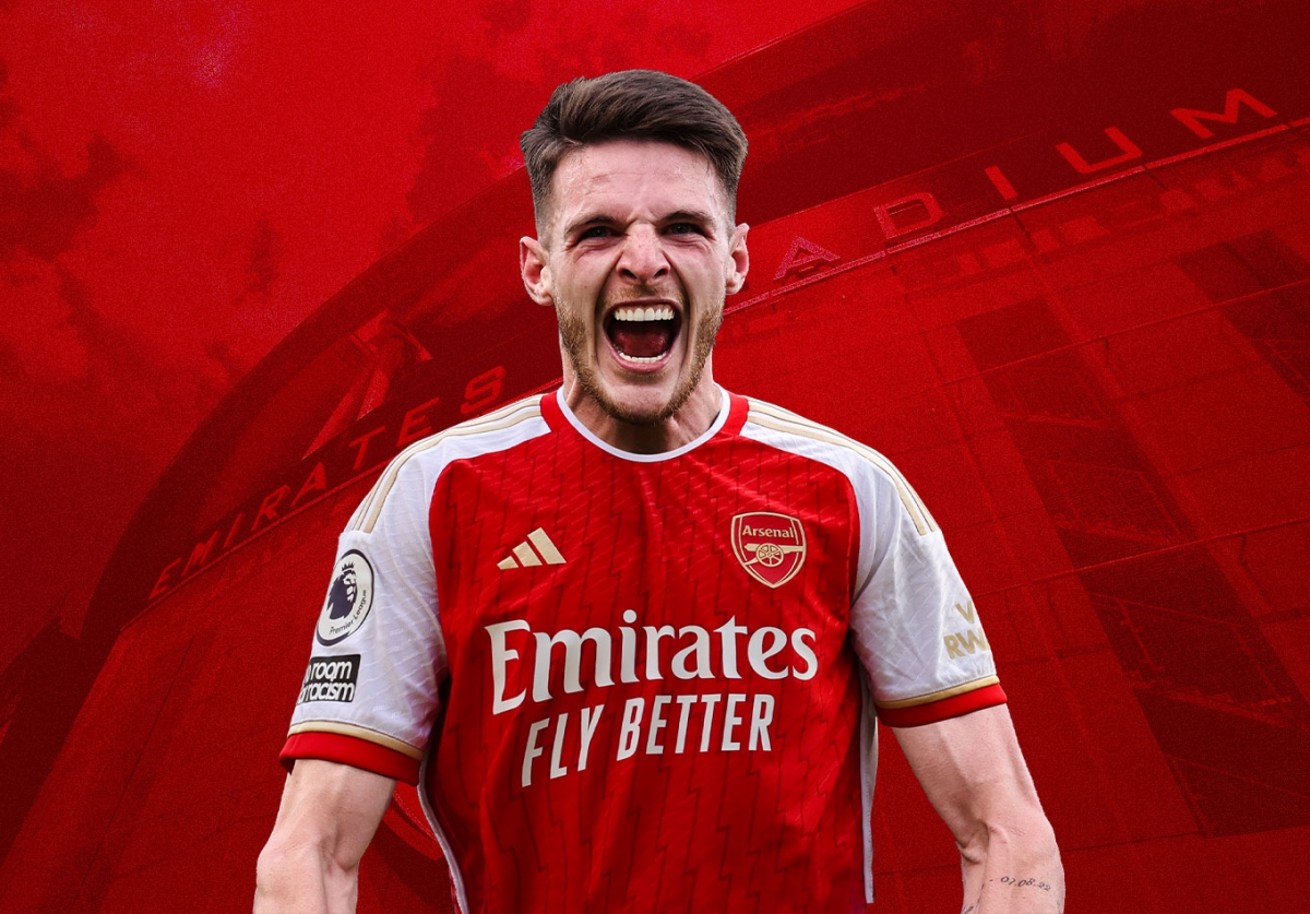 arsenal pha ket kich no bom tan declan rice arsenal pha ket kich no bom tan declan rice