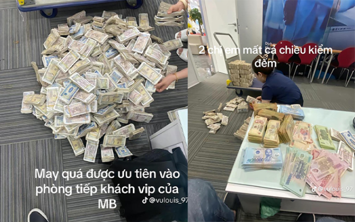 chang trai gay soc khi vac mot bao tai tien 3 nam tiet kiem voi du cac menh gia di gui ngan hang1
