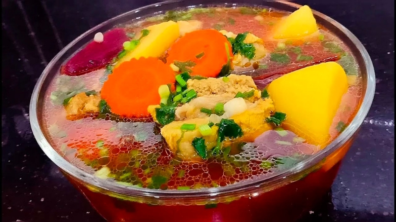 cach lam canh ga rau cu thom ngon day du chat dinh duong