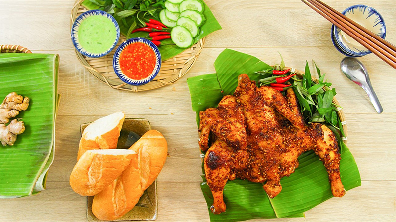 xuyt xoa voi mon ga nuong muoi ot thom nuc mui tin do an cay nghe qua da them chay nuoc mieng7