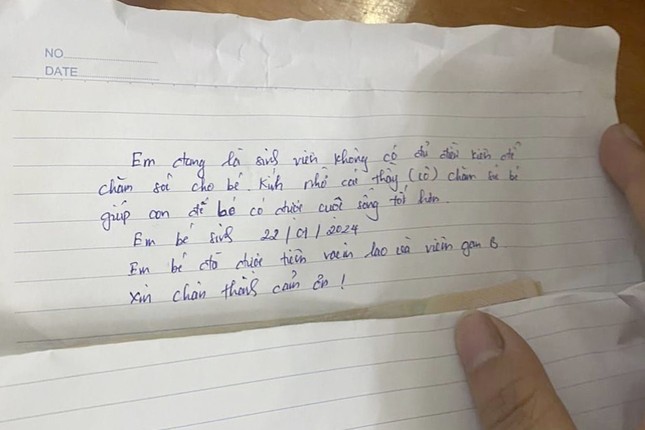 xot xa nguoi dan phat hien mot be so sinh 6 ngay tuoi bi bo roi ngay tai cay xang o tp thu duc2