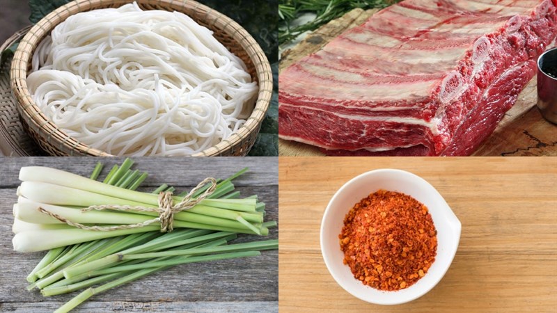 Ăn - Chơi - Công thức nấu bún sườn bò nhanh đơn giản