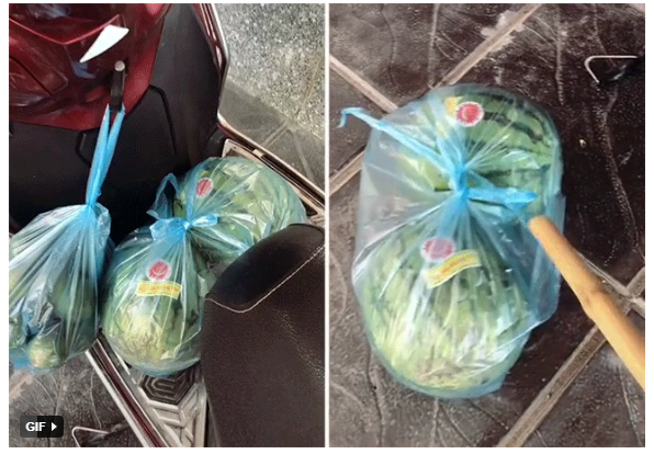 nguoi dan ong so xanh mat khi phat hien thu ngo nguay dinh kem trong tui dua hau moi mua dspl 2 nguoi dan ong so xanh mat khi phat hien thu ngo nguay dinh kem trong tui dua hau moi mua dspl 2