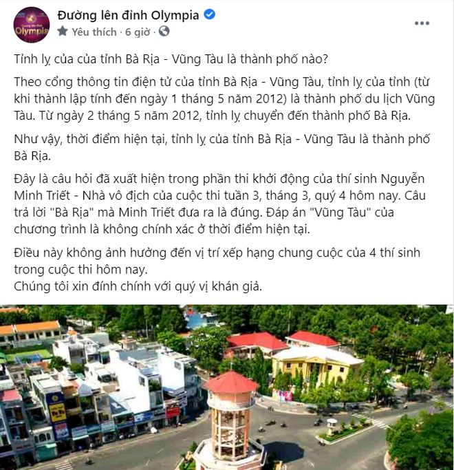 lien tiep 2 tuan duong len dinh olympia mac loi sai kien thuc phai len tieng dinh chinh dspl 1 lien tiep 2 tuan duong len dinh olympia mac loi sai kien thuc phai len tieng dinh chinh dspl 1