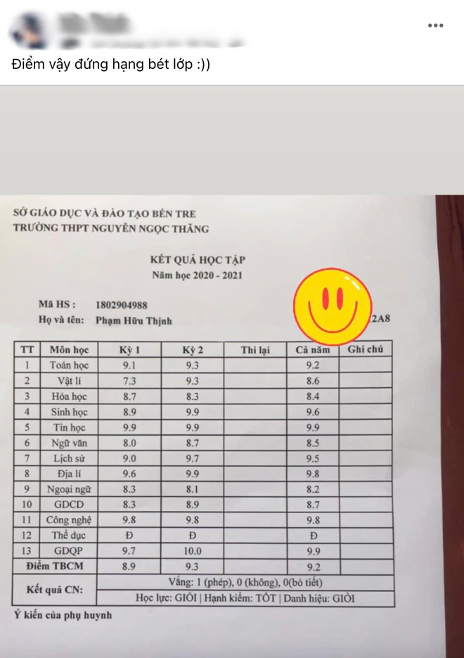 nam sinh co bang diem tong ket 9 2 nhung van xep bet lop su that khien dan tinh te ngua dspl 