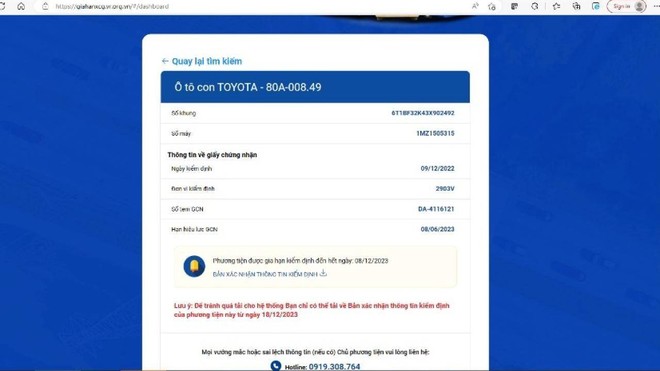 khoang 5 trieu luot tra cuu gia han dang kiem o to trong hon 1 ngay khien nghen mang dspl 11 khoang 5 trieu luot tra cuu gia han dang kiem o to trong hon 1 ngay khien nghen mang dspl 11