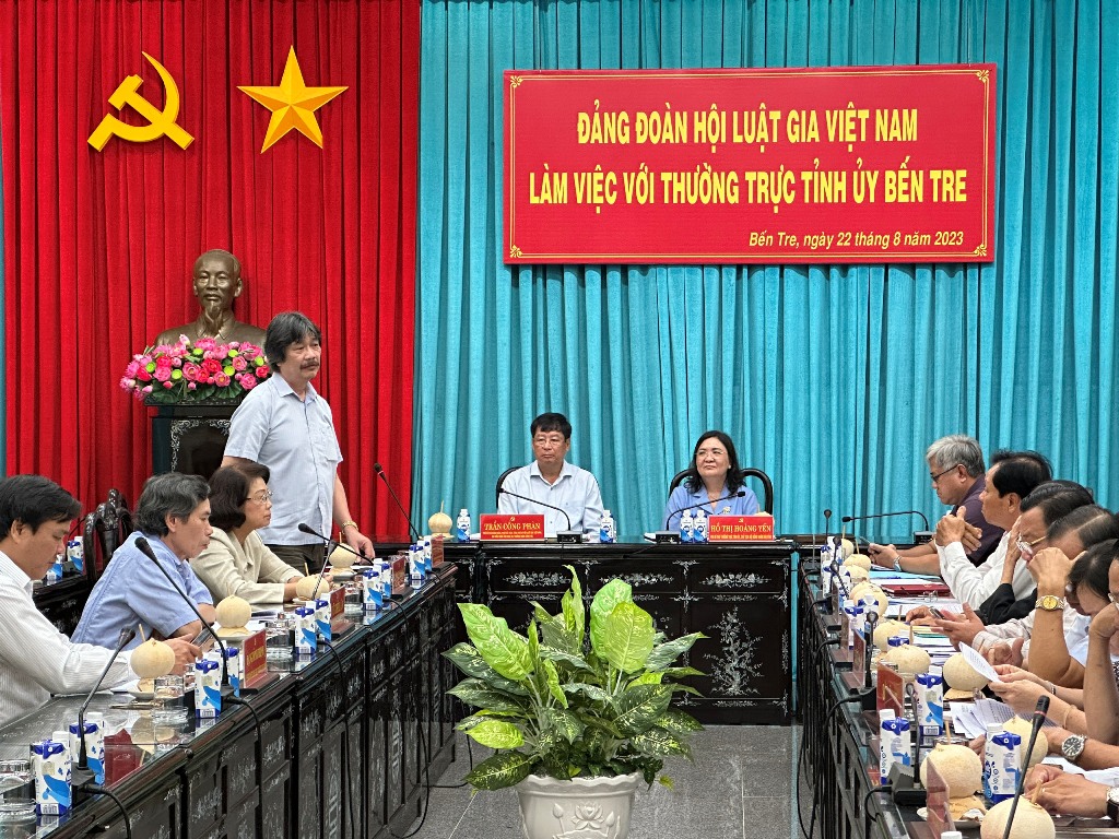 dang doan hoi luat gia viet nam lam viec voi thuong truc tinh uy ben tre dspl 5 dang doan hoi luat gia viet nam lam viec voi thuong truc tinh uy ben tre dspl 5