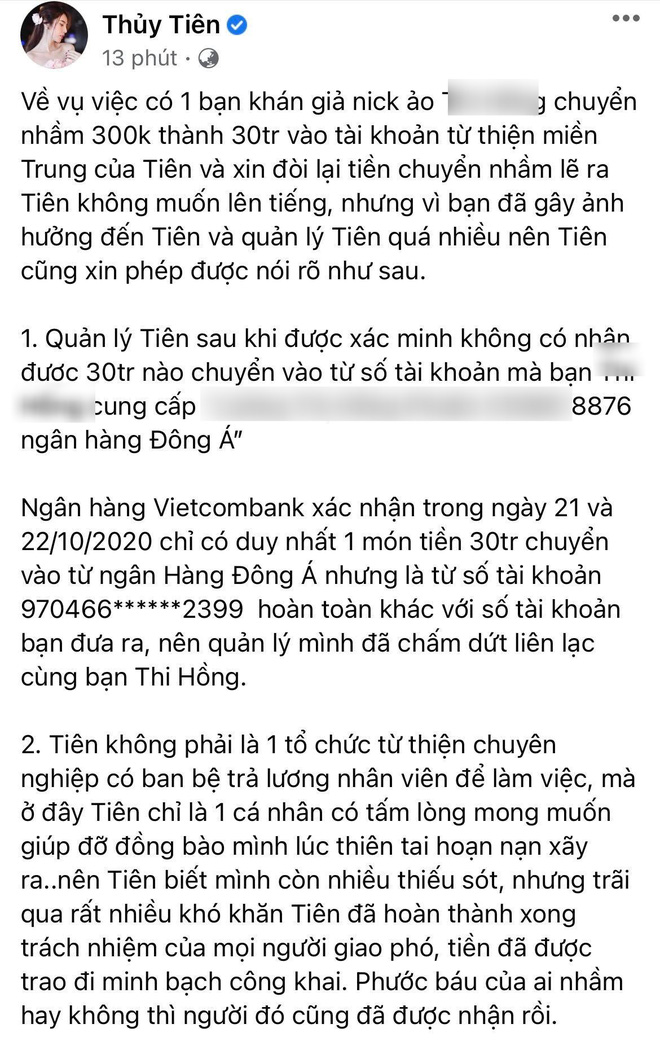 thuy tien chinh thuc len tieng ve lum xum khan gia chuyen nham 30 trieu dong2 thuy tien chinh thuc len tieng ve lum xum khan gia chuyen nham 30 trieu dong2