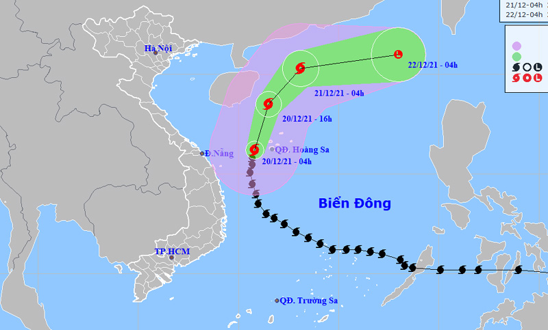 bao so 9 doi huong di chuyen va suy yeu dan