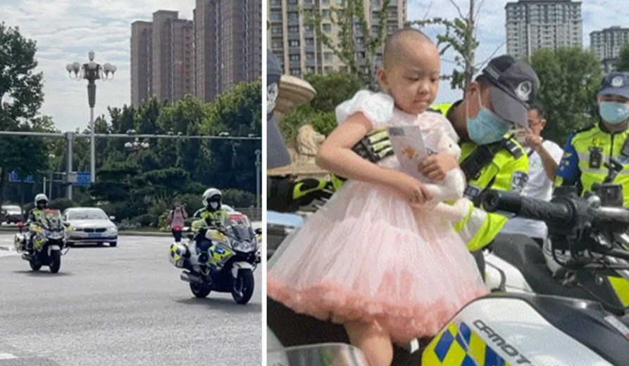 be gai 7 tuoi mac ung thu duoc dan mo to khung ho tong di quanh thanh pho be gai 7 tuoi mac ung thu duoc dan mo to khung ho tong di quanh thanh pho