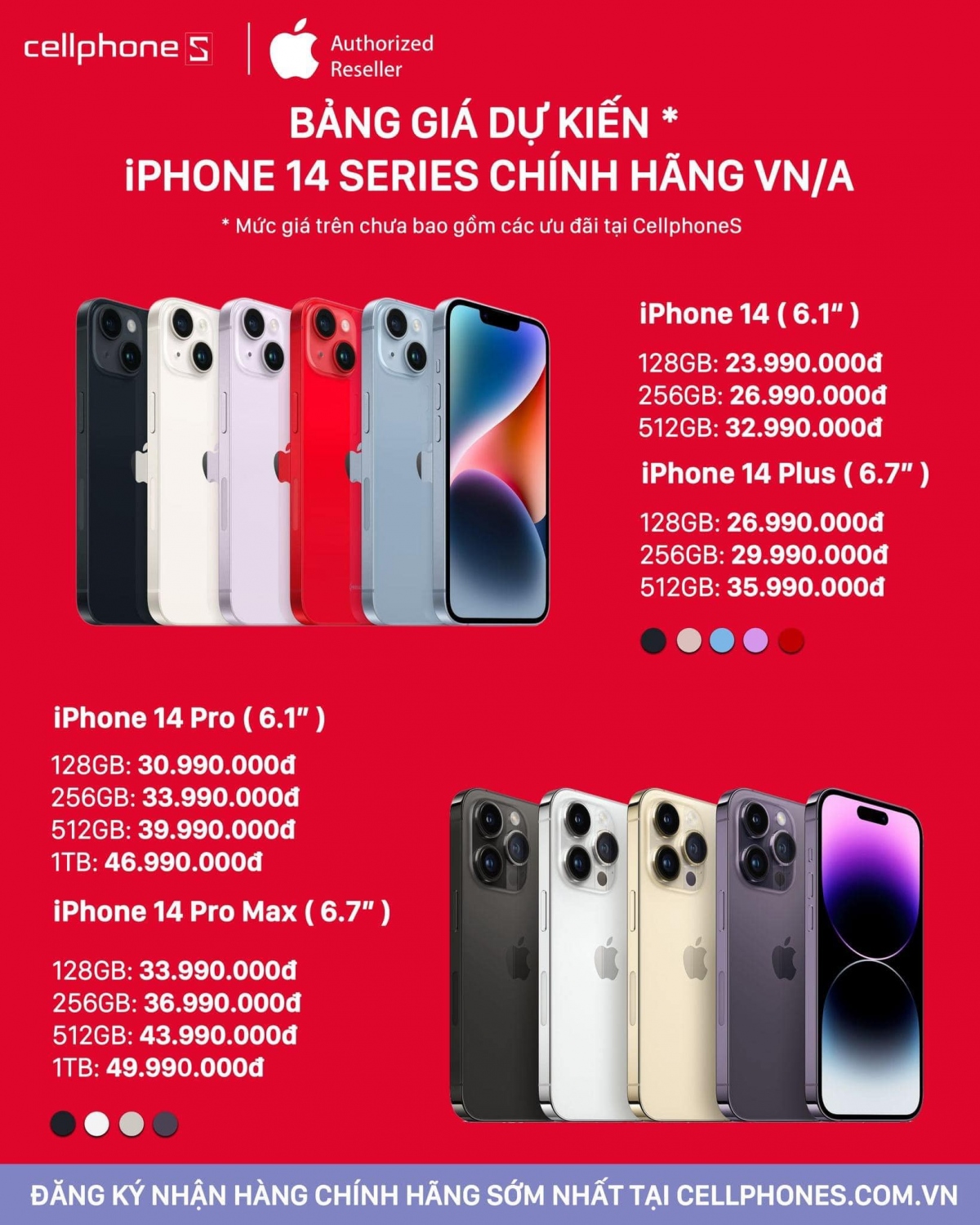 gia ban du kien iphone 14 chinh hang o viet nam3 gia ban du kien iphone 14 chinh hang o viet nam3