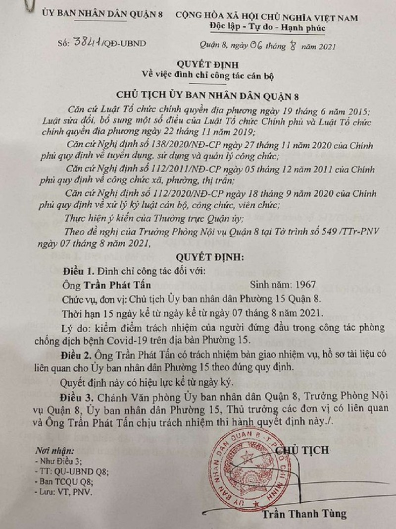 tphcm dinh chi dieu chuyen 2 chu tich phuong tphcm dinh chi dieu chuyen 2 chu tich phuong