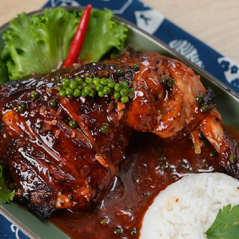dui ga nuong sot tieu xanh 6 dui ga nuong sot tieu xanh 6