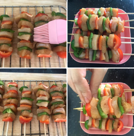 ga nuong xien que 4 ga nuong xien que 4