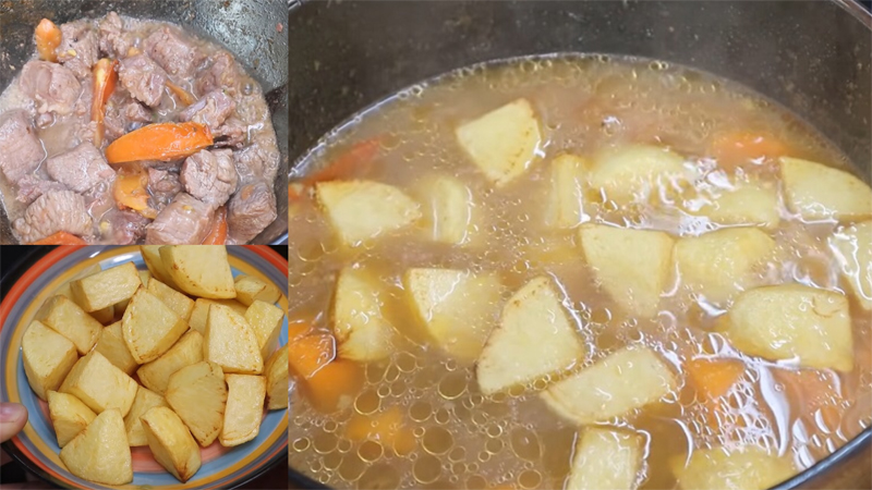 cach nau bo ham khoai tay 3 cach nau bo ham khoai tay 3