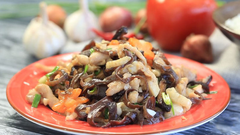 ga xao nam huong 4 ga xao nam huong 4
