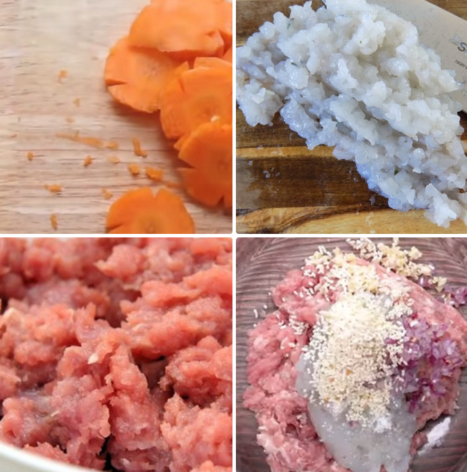 canh bap cai cuon tom thit 1