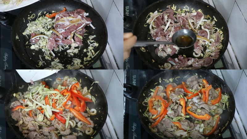 cach lam thit be xao sa ot 2