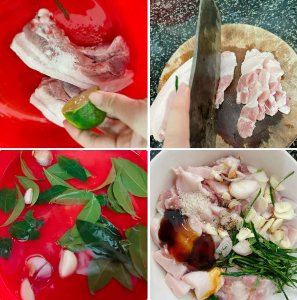 thit lon xao la moc mat 1