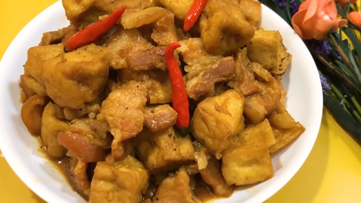 thit kho dau phu thit kho dau phu