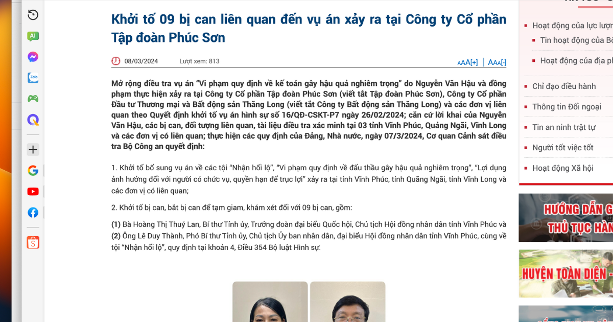 bi thu vinh phuc hoang thi thuy lan va chu tich le duy thanh bi bat 1 bi thu vinh phuc hoang thi thuy lan va chu tich le duy thanh bi bat 1