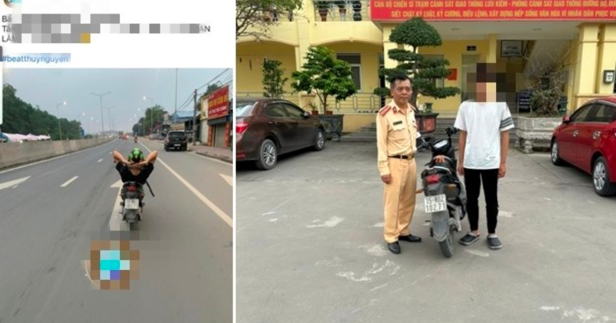trieu tap nam sinh nam ngua dieu khien xe may dien o hai phong