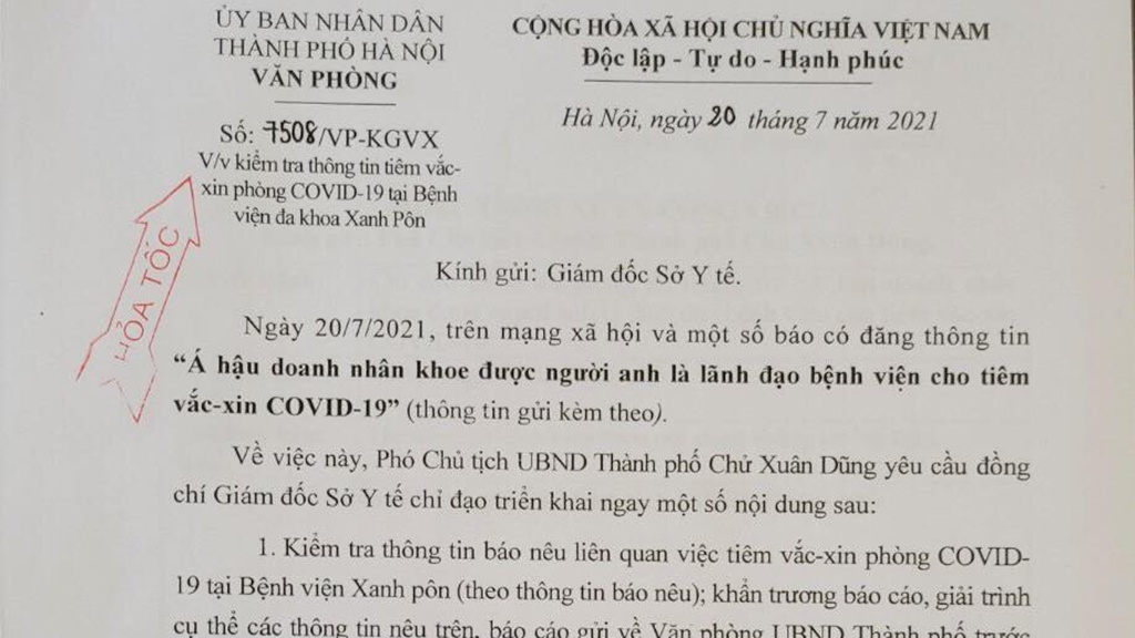 ha noi hoa toc yeu cau lam ro vu a hau doanh nhan khoe duoc nguoi anh cho tiem vac xin ngua covid 19