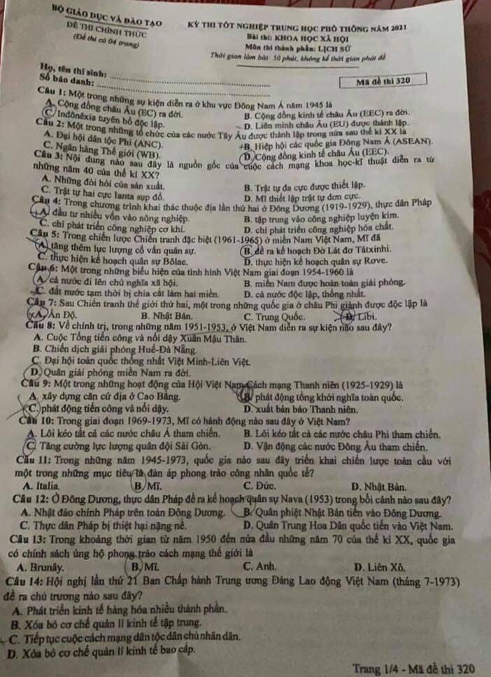 dap an goi y mon khoa hoc xa hoi lich su dia ly gdcd ma de 301 tot nghiep thpt 2022 2 dap an goi y mon khoa hoc xa hoi lich su dia ly gdcd ma de 301 tot nghiep thpt 2022 2