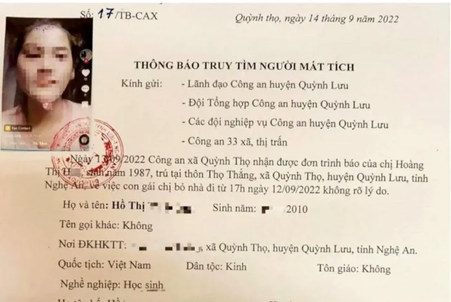 nu sinh 12 tuoi o nghe an mat tich bi an