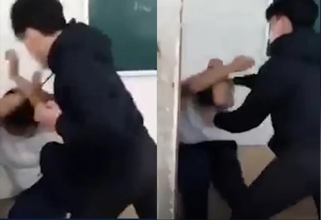 xon xao clip nam sinh bi ban danh da man trong lop hoc o tp hcm