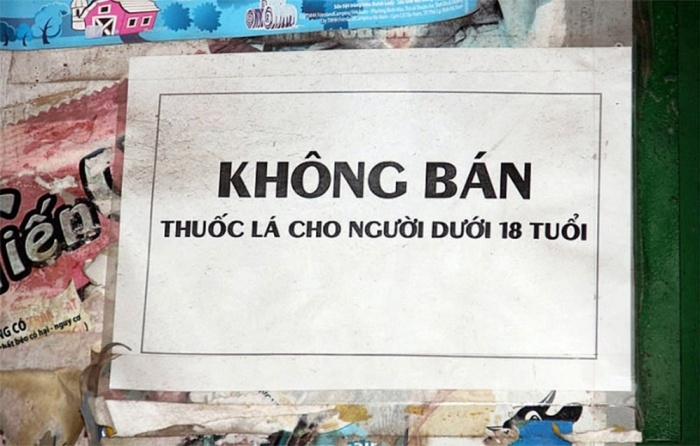 ban thuoc la cho nguoi duoi 18 tuoi co the bi phat toi 5 trieu dong