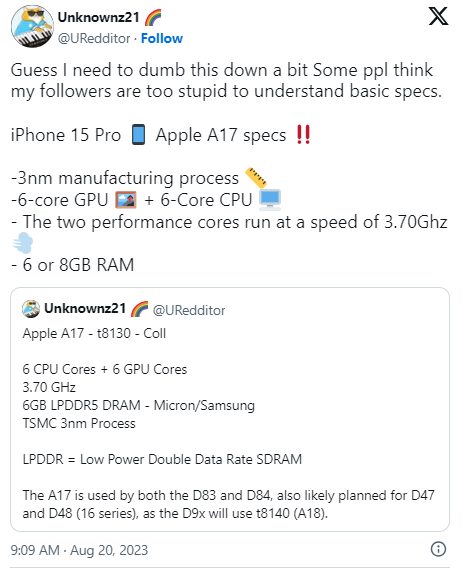 tiet lo cau hinh cuc ngon cua iphone 15 pro 2 tiet lo cau hinh cuc ngon cua iphone 15 pro 2