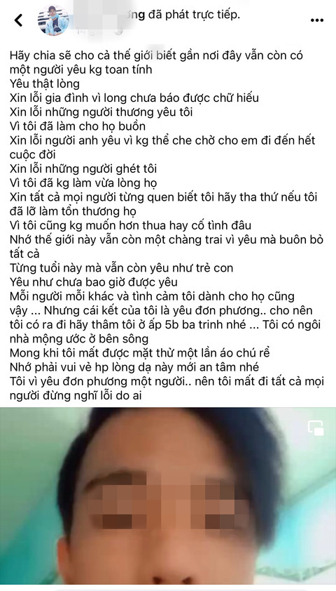 tai xe live stream xin loi bo me than yeu don phuong roi treo co tu tu 0