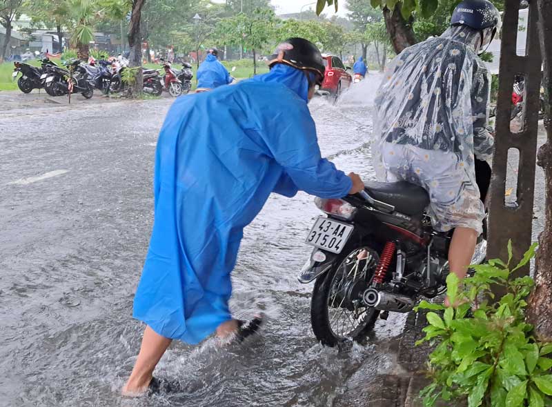 duong pho da nang bien thanh song nguoi dan chat vat day xe chet may giua bien nuoc 6