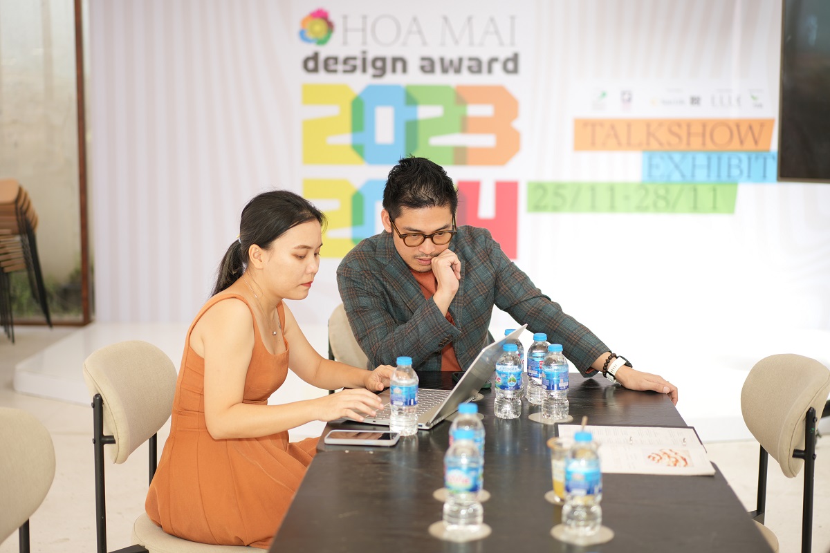 hoa mai design award 2023 co trien lam rieng cho thi sinh thi thiet ke nhung phai can ngot phan bien