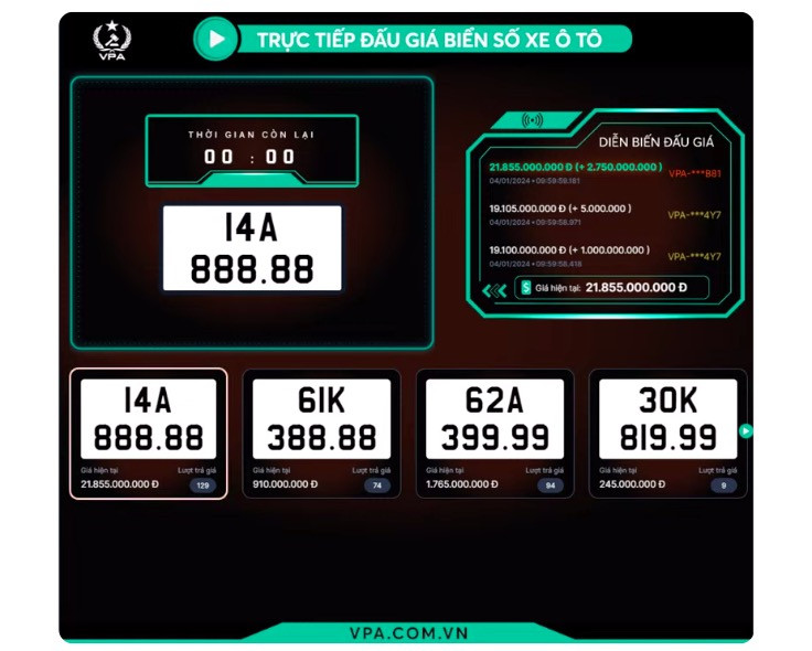 bien so 14a 888 88 chot gia soc gan 22 ty dong trong vong 30 phut1