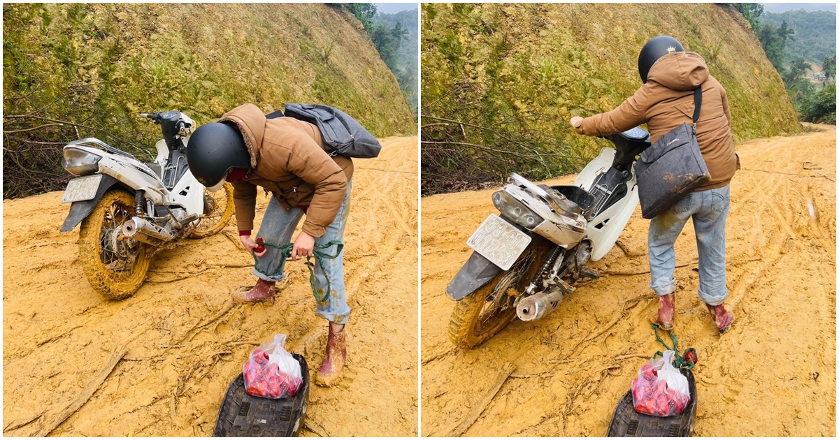 2 nghen ngao hinh anh co giao cam ban nga song soai tren duong ngap bun dat khi ganh chu len non 2 nghen ngao hinh anh co giao cam ban nga song soai tren duong ngap bun dat khi ganh chu len non