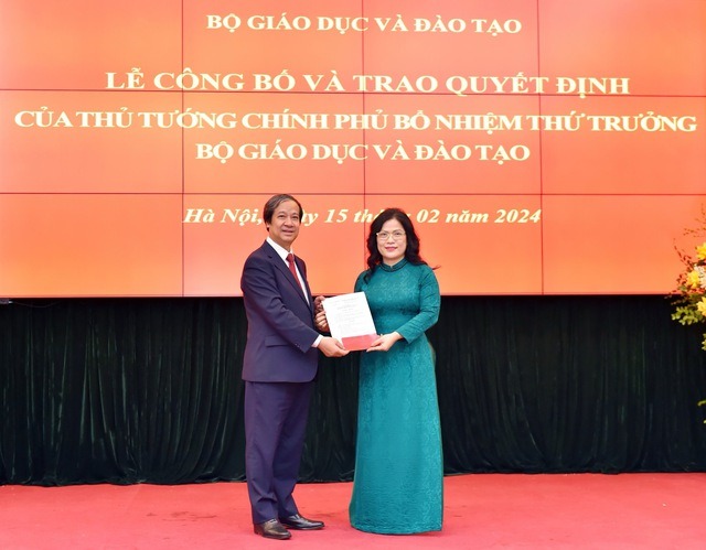 nu thu truong duy nhat cua bo gd dt vua duoc bo nhiem phu trach cac linh vuc nao 2 nu thu truong duy nhat cua bo gd dt vua duoc bo nhiem phu trach cac linh vuc nao 2