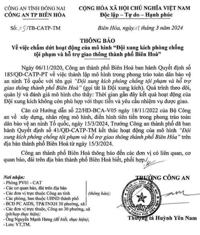 vi sao cham dut hoat dong doi hiep si tp bien hoa 1 vi sao cham dut hoat dong doi hiep si tp bien hoa 1