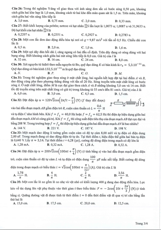 de thi tham khao mon vat ly ky thi tot nghiep thpt 2024 3 de thi tham khao mon vat ly ky thi tot nghiep thpt 2024 3