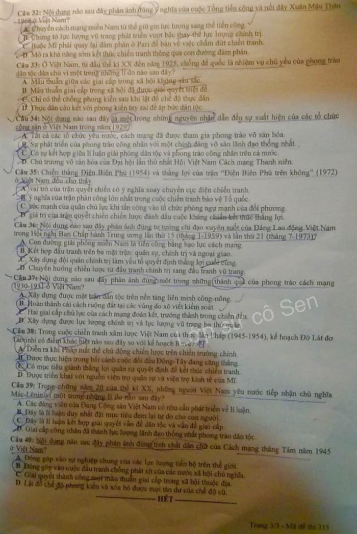 dap an goi y de thi mon khoa hoc xa hoi lich su dia ly gdcd ma de 315 tot nghiep thpt 2023 moi nhat chinh xac nhat 4 dap an goi y de thi mon khoa hoc xa hoi lich su dia ly gdcd ma de 315 tot nghiep thpt 2023 moi nhat chinh xac nhat 4