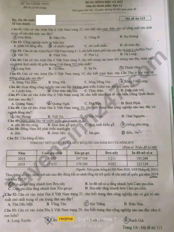 dap an goi y de thi mon khoa hoc xa hoi lich su dia ly gdcd ma de 315 tot nghiep thpt 2023 moi nhat chinh xac nhat dap an goi y de thi mon khoa hoc xa hoi lich su dia ly gdcd ma de 315 tot nghiep thpt 2023 moi nhat chinh xac nhat