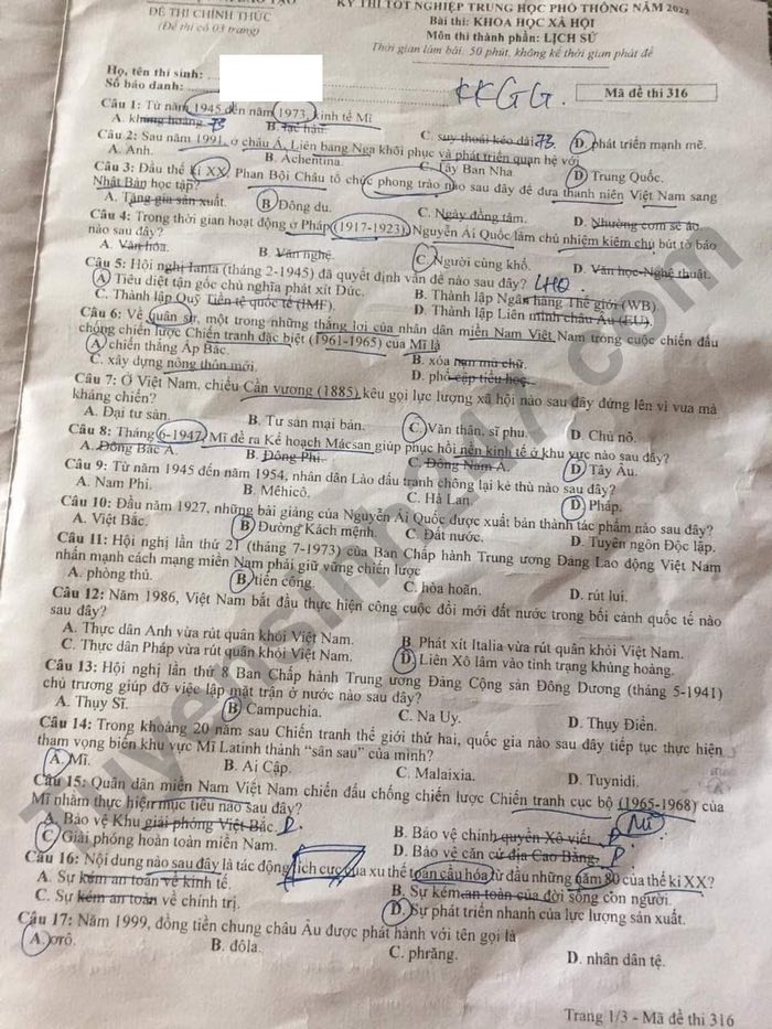 dap an goi y de thi mon khoa hoc xa hoi lich su dia ly gdcd ma de 316 tot nghiep thpt 2023 moi nhat chinh xac nhat dap an goi y de thi mon khoa hoc xa hoi lich su dia ly gdcd ma de 316 tot nghiep thpt 2023 moi nhat chinh xac nhat