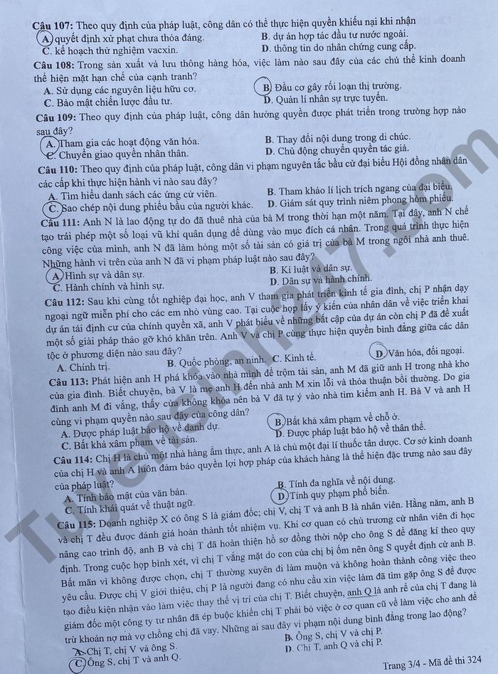 dap an goi y de thi mon khoa hoc xa hoi lich su dia ly gdcd ma de 324 tot nghiep thpt 2023 moi nhat chinh xac nhat33 dap an goi y de thi mon khoa hoc xa hoi lich su dia ly gdcd ma de 324 tot nghiep thpt 2023 moi nhat chinh xac nhat33