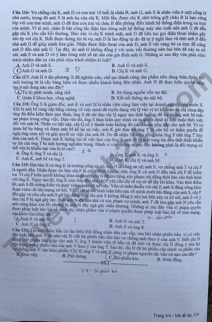dap an goi y de thi mon khoa hoc xa hoi lich su dia ly gdcd ma de 324 tot nghiep thpt 2023 moi nhat chinh xac nhat34 dap an goi y de thi mon khoa hoc xa hoi lich su dia ly gdcd ma de 324 tot nghiep thpt 2023 moi nhat chinh xac nhat34