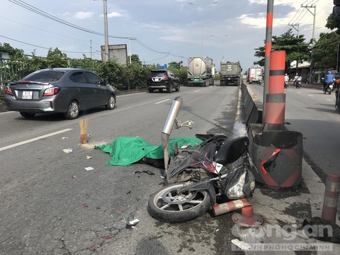 nga xuong duong thanh nien 25 tuoi bi xe ben can tu vong thuong tam